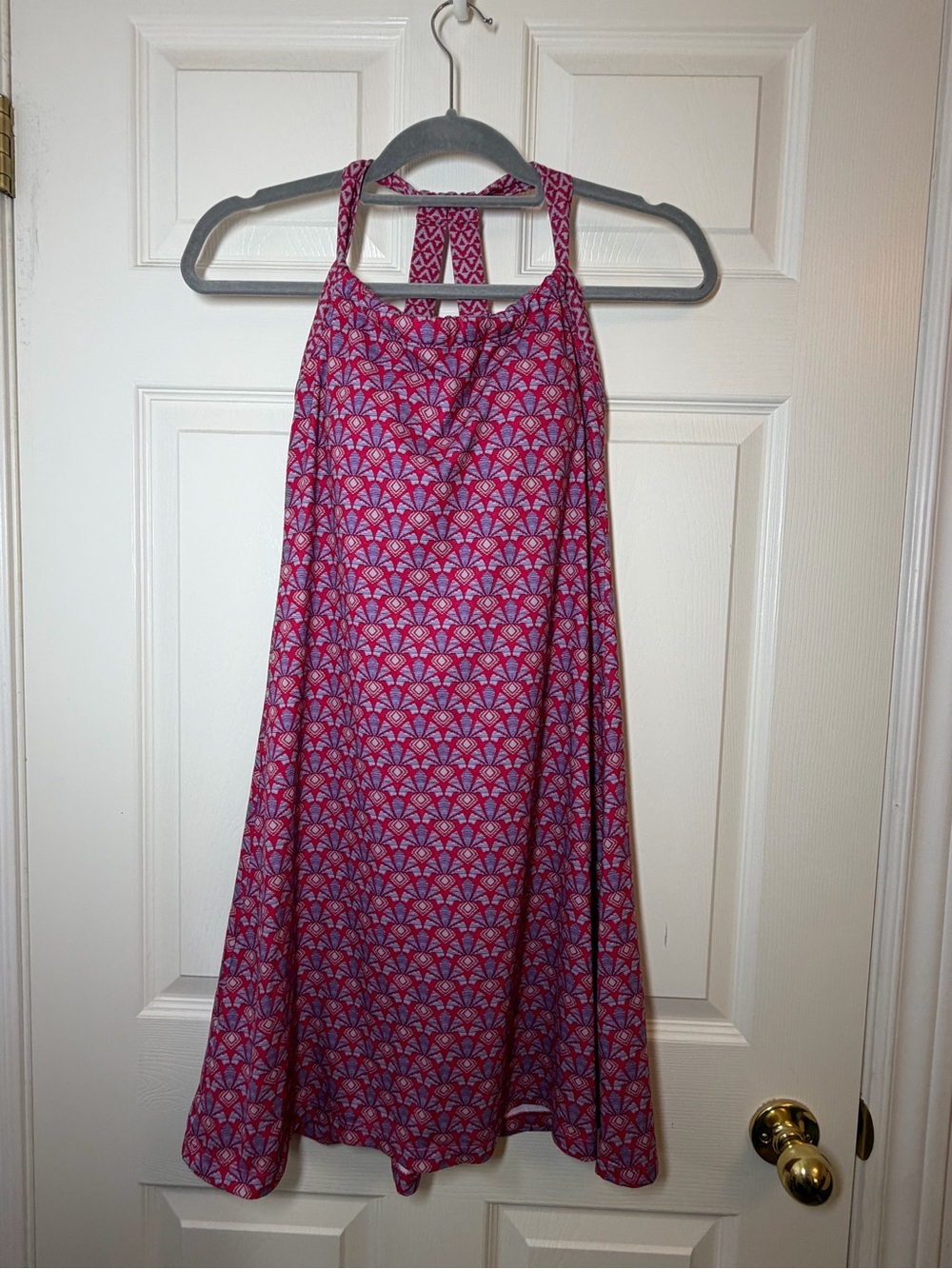 Prana Pink Patterned Quinn Halter Dress Size XS